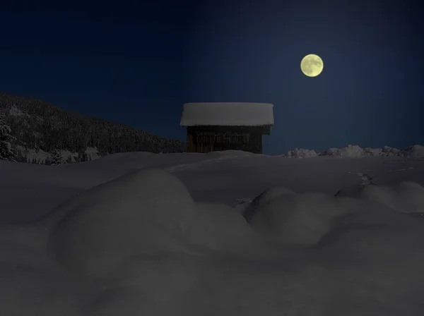 Lua Céu Noite Lunar — Fotografia de Stock