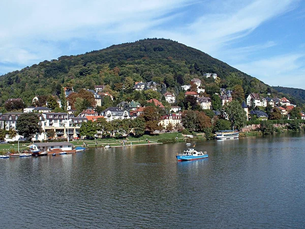 Heidelberg Είναι Μια Πόλη Στον Ποταμό Neckar Στη Νοτιοδυτική Γερμανία — Φωτογραφία Αρχείου