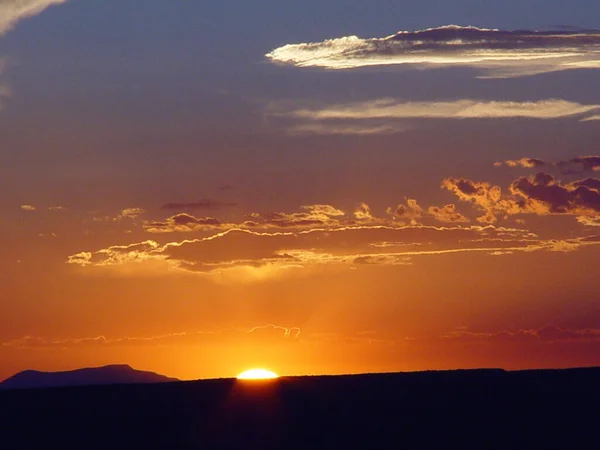 Noite Cênica Pôr Sol Céu — Fotografia de Stock