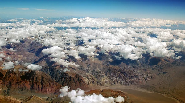 Cordillera Foothills Vast Mountain Range Andes Runs South America Recorded — Stock Photo, Image