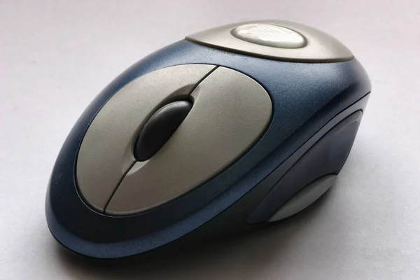 Počítač Myš Černém Pozadí — Stock fotografie