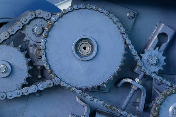 Old Rusty Engine Background Blue Sky — Stock Photo, Image