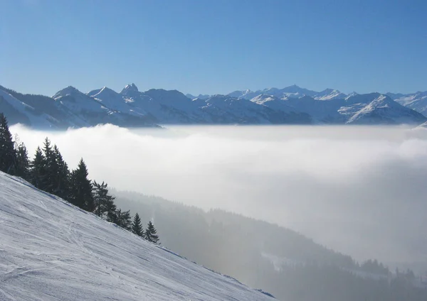 Vista Panorâmica Paisagem Majestosa Dos Alpes — Fotografia de Stock