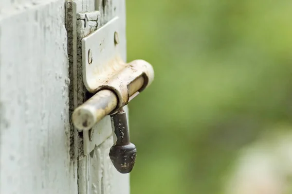 Vieux Cadenas Sur Porte — Photo