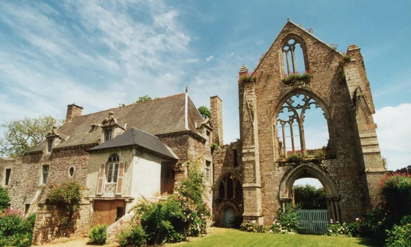 Abbaye Beauport Abbati Boporz Breton Paimpol Brittany Cote Goello Department — 스톡 사진