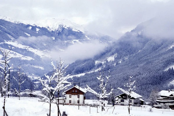 Krimml Salzburger Land Austria Una Helada Mañana Enero — Foto de Stock