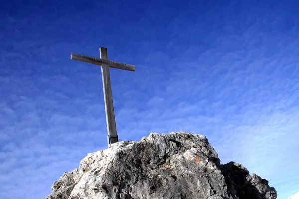 Vista Panoramica Del Crocifisso Cristiano — Foto Stock