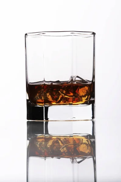Whiskyglas Spirituosenbrand — Stockfoto