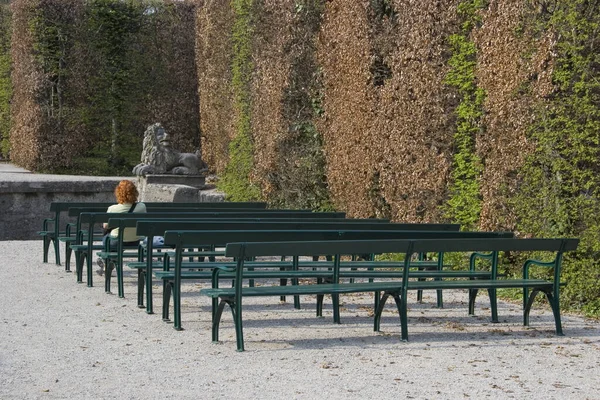 Widziany Ogrodzie Mirabell Salzburgu — Zdjęcie stockowe