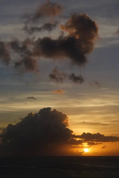 Noite Cênica Pôr Sol Céu — Fotografia de Stock