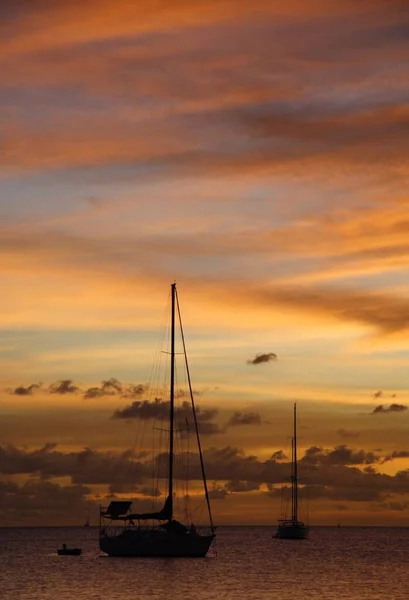 Noite Cênica Pôr Sol Céu — Fotografia de Stock