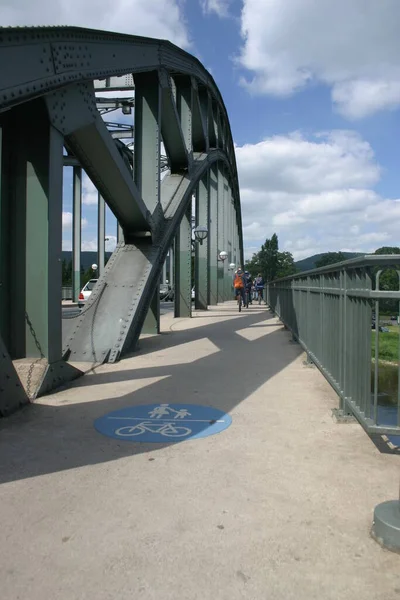Weser Bridge Rinteln Niedersachsen — Stockfoto