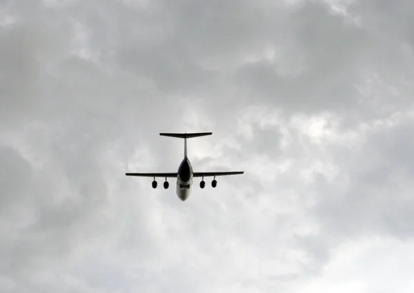 Passagerarplan Himlen — Stockfoto