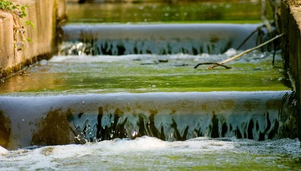 Gota Agua Río — Foto de Stock