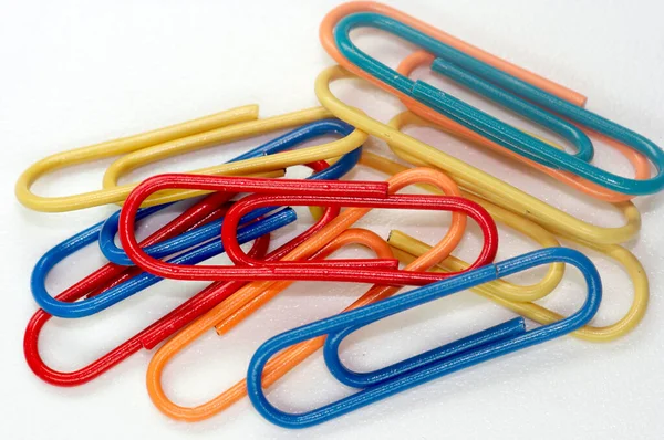 Herramientas Oficina Paperclip Material Oficina Clips Papel —  Fotos de Stock