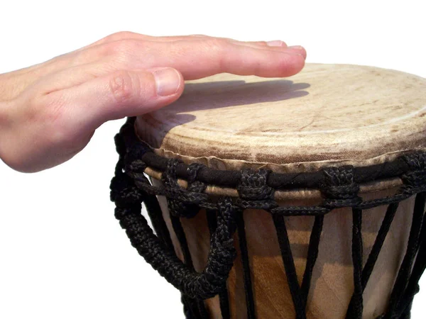 Hand Holding Drum — Stock Photo, Image