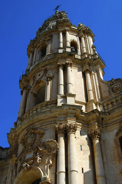 Katedralen San Giorgio Modica Sicilien Italien — Stockfoto