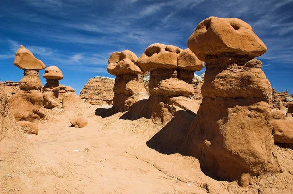 Goblin Valley Een Leuk Staatspark Het Hart Van Utah Bestaat — Stockfoto