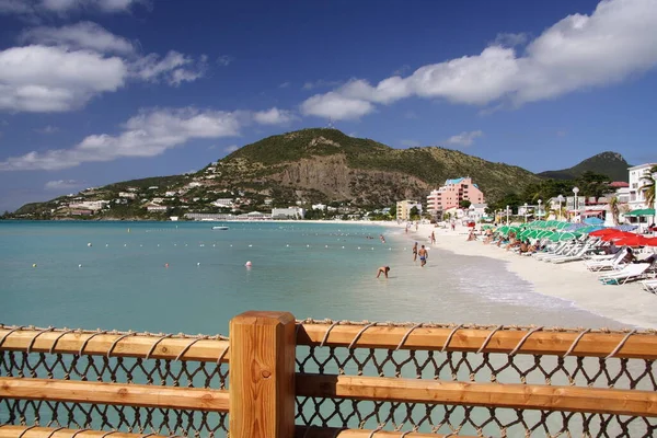 Vista Playa Caribeña Durante Día — Foto de Stock