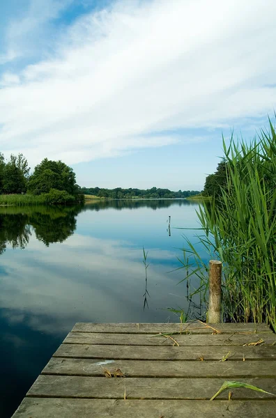 Wielkie Jezioro Eutin Szlezwik Holsztyn — Zdjęcie stockowe