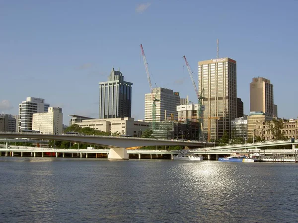 Brisbane Θέα Από Southbank Τον Φεβρουάριο Του 2005 — Φωτογραφία Αρχείου