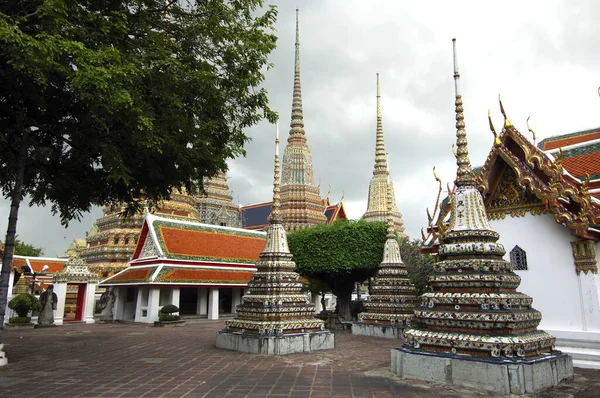 Stupa Wat Pho Temple Bangkok Thailand — Stockfoto