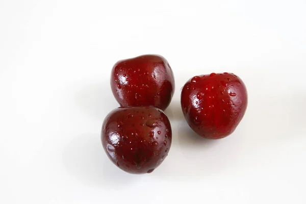 Tasty Sweet Cherries Background Close — Stock Photo, Image