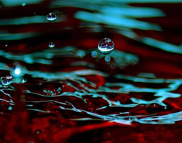 Капли Воды Стакан — стоковое фото