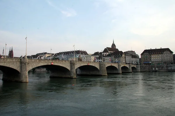 Basilea Una Ciudad Río Rin Noroeste Suiza —  Fotos de Stock