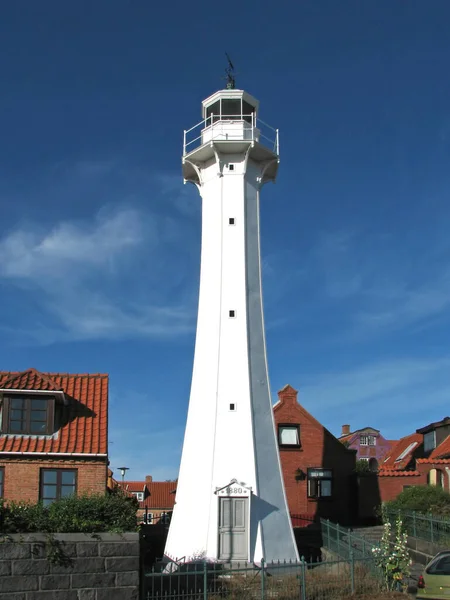 Der Alte Leuchtturm Von Ranne Bornholm Gebaut 1880 Nicht Mehr — Stockfoto