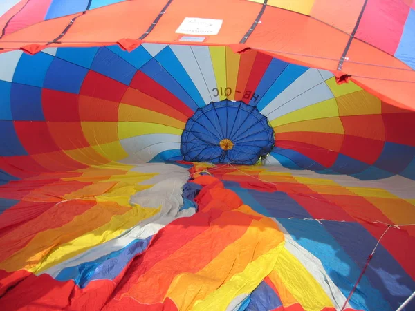 Ballonfahrt Aufblasen Des Ballons — Stockfoto