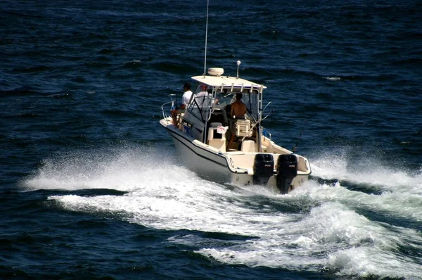 Vue Bateau Pêche Sur Rivage — Photo