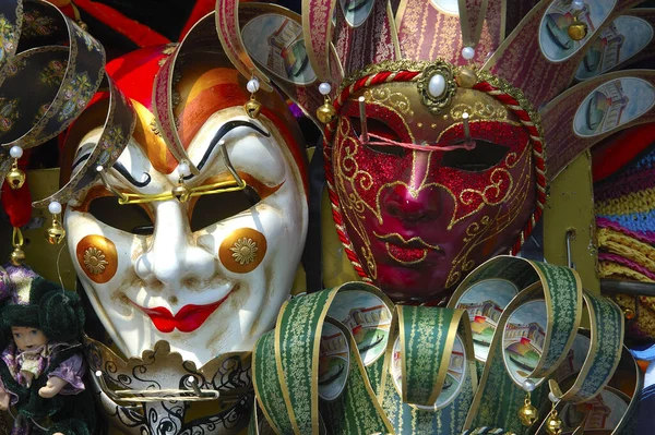Venetiaanse Maskers Venetië Italië — Stockfoto