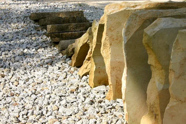 Stone Wall Rocks Desert — Stock Photo, Image