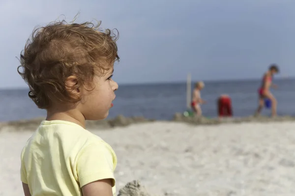 Enfant Sur Plage — Photo