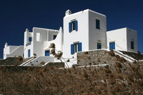 Botid Mykonos Nærheten Agios Ioanis – stockfoto