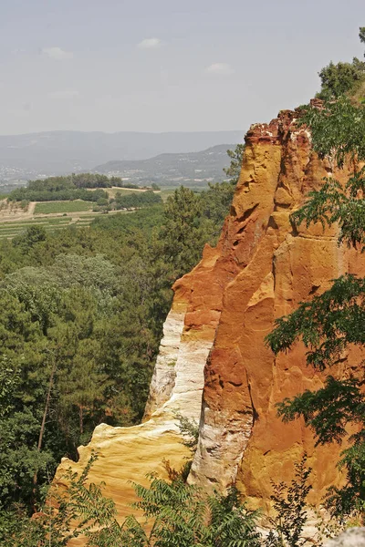 Roussillon Rocky Landscape Provence — стокове фото
