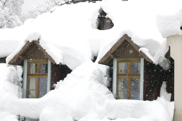 Ventana Nieve —  Fotos de Stock