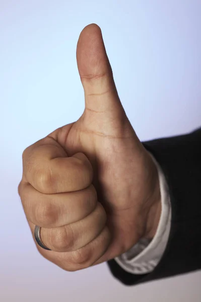 Closeup Hand Sign Gesture — Stock Photo, Image