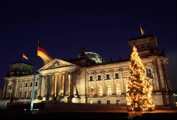 Reichstag Zabytkowy Gmach Berlinie Niemcy — Zdjęcie stockowe