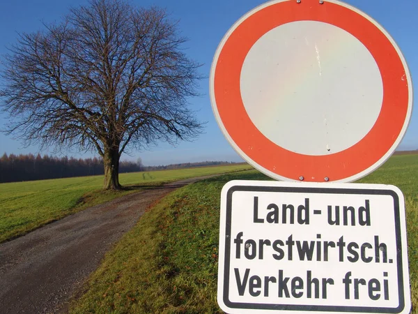 Landweg Landelijk Landschap — Stockfoto