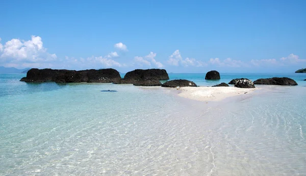 Das Wasser Rund Kho Kham Ist Klar Dass Man Fast — Stockfoto