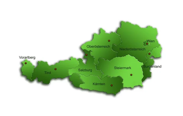 Австрия Официально Австрийская Республика Имеющая Выхода Морю Восточная Альпийская Страна — стоковое фото