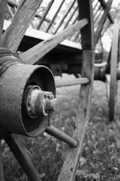 Παλιό Ξύλινο Φράχτη Σχοινί — Φωτογραφία Αρχείου