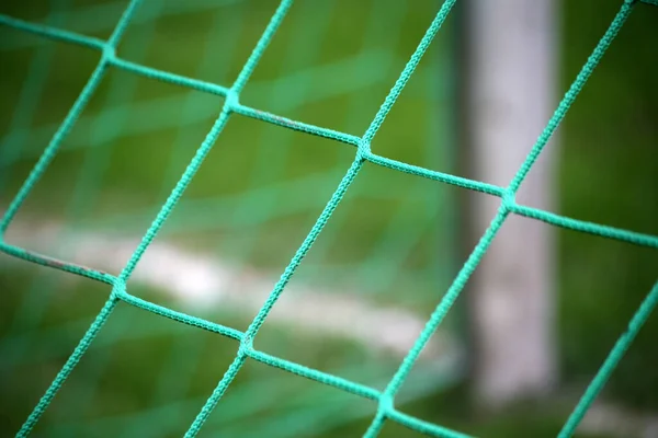 Gedetailleerde Weergave Van Een Voetbaldoel — Stockfoto