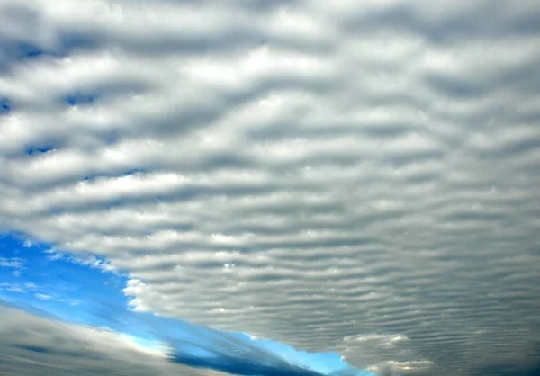 Undulatus Cloud Spots Fields Layers Wave Arrangement Wave Formation Can — Stock Photo, Image