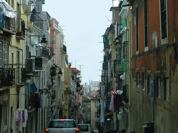 Αυτό Τμήμα Της Λισαβόνας Έχει Γλιτώσει Μεγάλο Βαθμό Από Τους — Φωτογραφία Αρχείου
