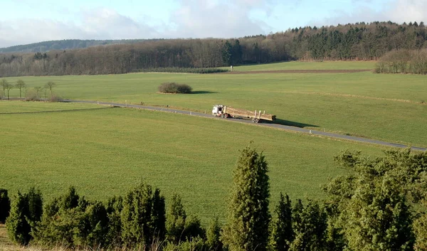 Bassa Catena Montuosa Dell Eifel Nella Germania Occidentale Nel Belgio — Foto Stock