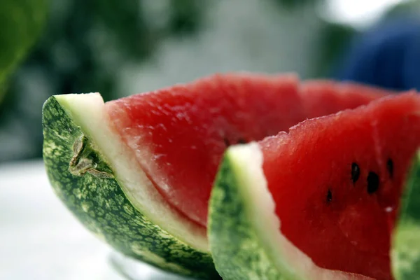 Watermelon Table — Stock Photo, Image