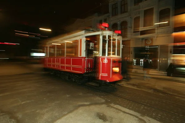 Straßenbahn Der Nacht Iii — Stockfoto